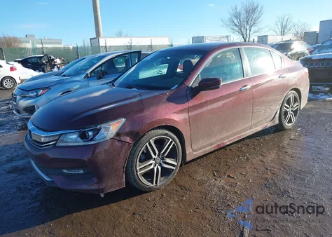 2016 Honda Accord Sport из США, поврежденный, VIN 1HGCR2F5XGA034888